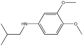 3,4-dimethoxy-N-(2-methylpropyl)aniline 结构式