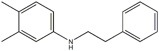 3,4-dimethyl-N-(2-phenylethyl)aniline 结构式