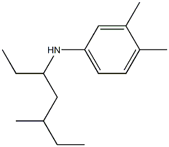 3,4-dimethyl-N-(5-methylheptan-3-yl)aniline 结构式