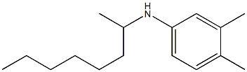 3,4-dimethyl-N-(octan-2-yl)aniline 结构式