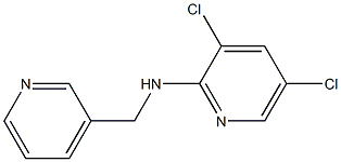 3,5-dichloro-N-(pyridin-3-ylmethyl)pyridin-2-amine 结构式