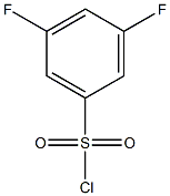 3,5-difluorobenzene-1-sulfonyl chloride 结构式