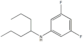 3,5-difluoro-N-(heptan-4-yl)aniline 结构式