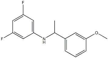 3,5-difluoro-N-[1-(3-methoxyphenyl)ethyl]aniline 结构式
