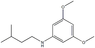 3,5-dimethoxy-N-(3-methylbutyl)aniline 结构式