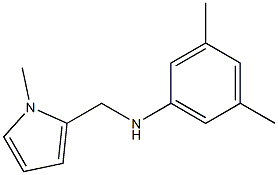 3,5-dimethyl-N-[(1-methyl-1H-pyrrol-2-yl)methyl]aniline 结构式