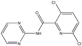 3,6-dichloro-N-(pyrimidin-2-yl)pyridine-2-carboxamide 结构式