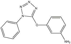 3-[(1-phenyl-1H-tetrazol-5-yl)oxy]aniline 结构式