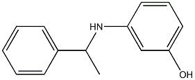 3-[(1-phenylethyl)amino]phenol 结构式