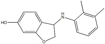 3-[(2,3-dimethylphenyl)amino]-2,3-dihydro-1-benzofuran-6-ol 结构式