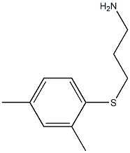 3-[(2,4-dimethylphenyl)thio]propan-1-amine 结构式