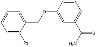 3-[(2-chlorophenyl)methoxy]benzene-1-carbothioamide 结构式