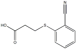 3-[(2-cyanophenyl)sulfanyl]propanoic acid 结构式