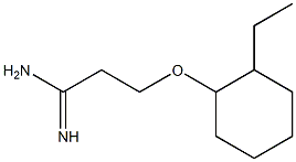 3-[(2-ethylcyclohexyl)oxy]propanimidamide 结构式