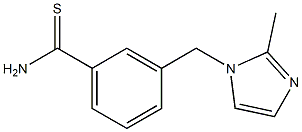 3-[(2-methyl-1H-imidazol-1-yl)methyl]benzenecarbothioamide 结构式