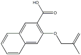 3-[(2-methylprop-2-en-1-yl)oxy]naphthalene-2-carboxylic acid 结构式