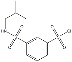 3-[(2-methylpropyl)sulfamoyl]benzene-1-sulfonyl chloride 结构式