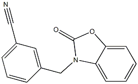 3-[(2-oxo-1,3-benzoxazol-3(2H)-yl)methyl]benzonitrile 结构式