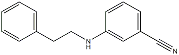 3-[(2-phenylethyl)amino]benzonitrile 结构式