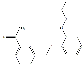 3-[(2-propoxyphenoxy)methyl]benzenecarboximidamide 结构式