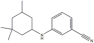 3-[(3,3,5-trimethylcyclohexyl)amino]benzonitrile 结构式