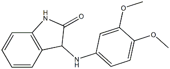 3-[(3,4-dimethoxyphenyl)amino]-2,3-dihydro-1H-indol-2-one 结构式