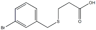 3-[(3-bromobenzyl)thio]propanoic acid 结构式