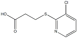 3-[(3-chloropyridin-2-yl)thio]propanoic acid 结构式