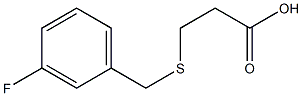 3-[(3-fluorobenzyl)thio]propanoic acid 结构式