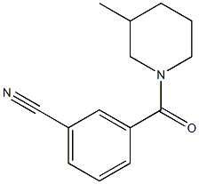 3-[(3-methylpiperidin-1-yl)carbonyl]benzonitrile 结构式