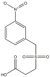 3-[(3-nitrobenzyl)sulfonyl]propanoic acid 结构式