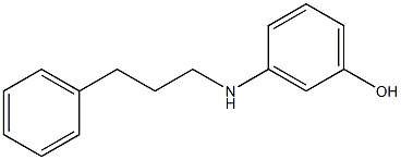 3-[(3-phenylpropyl)amino]phenol 结构式