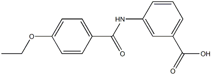 3-[(4-ethoxybenzene)amido]benzoic acid 结构式