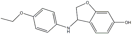 3-[(4-ethoxyphenyl)amino]-2,3-dihydro-1-benzofuran-6-ol 结构式