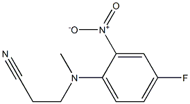 3-[(4-fluoro-2-nitrophenyl)(methyl)amino]propanenitrile 结构式