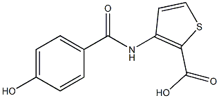 3-[(4-hydroxybenzene)amido]thiophene-2-carboxylic acid 结构式