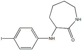 3-[(4-iodophenyl)amino]azepan-2-one 结构式