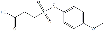 3-[(4-methoxyphenyl)sulfamoyl]propanoic acid 结构式