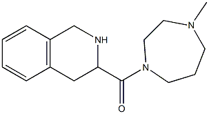 3-[(4-methyl-1,4-diazepan-1-yl)carbonyl]-1,2,3,4-tetrahydroisoquinoline 结构式