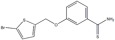 3-[(5-bromothien-2-yl)methoxy]benzenecarbothioamide 结构式