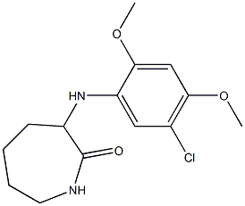3-[(5-chloro-2,4-dimethoxyphenyl)amino]azepan-2-one 结构式