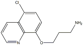 3-[(5-chloroquinolin-8-yl)oxy]propan-1-amine 结构式