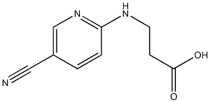 3-[(5-cyanopyridin-2-yl)amino]propanoic acid 结构式