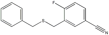 3-[(benzylsulfanyl)methyl]-4-fluorobenzonitrile 结构式