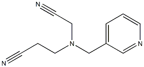 3-[(cyanomethyl)(pyridin-3-ylmethyl)amino]propanenitrile 结构式
