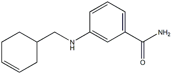 3-[(cyclohex-3-en-1-ylmethyl)amino]benzamide 结构式