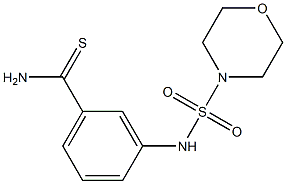 3-[(morpholine-4-sulfonyl)amino]benzene-1-carbothioamide 结构式