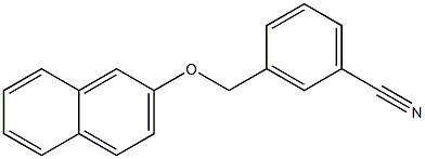 3-[(naphthalen-2-yloxy)methyl]benzonitrile 结构式