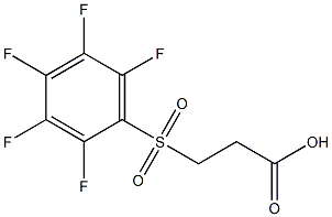 3-[(pentafluorophenyl)sulfonyl]propanoic acid 结构式