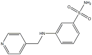 3-[(pyridin-4-ylmethyl)amino]benzene-1-sulfonamide 结构式